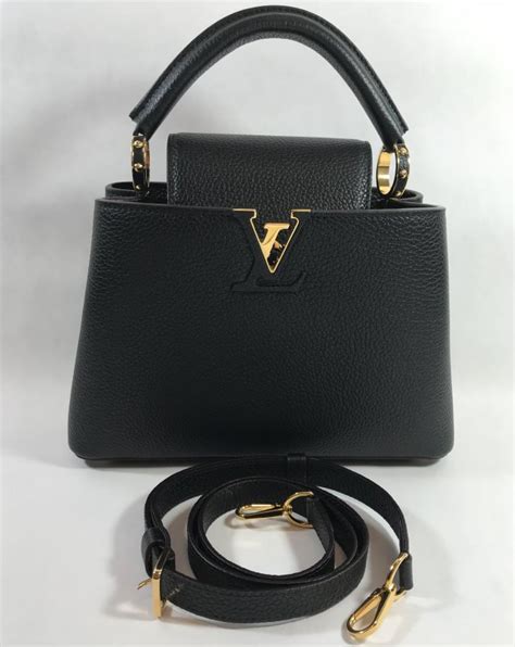 Louis Vuitton Capucine BB Black Leather - Lyxen.se