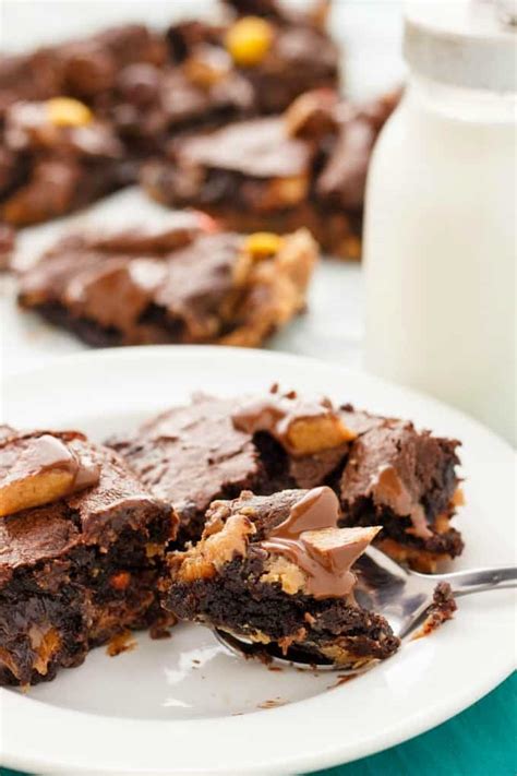 Reese's Peanut Butter Brownies - The Cookie Writer