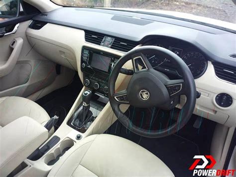 2013 Skoda Octavia spied testing in India, interiors snapped