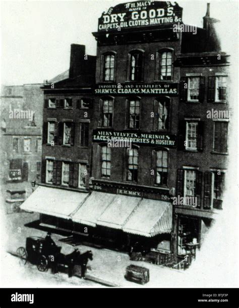 NEW YORK CITY, R.H. Macy's the first store in New York City, 1869 Stock Photo - Alamy