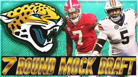 Jacksonville Jaguars 2020 Mock Draft || 2 First Rounds Picks...Let's ...