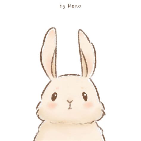 Cute rabbite drawing | Cute animal drawings, Animal drawings, Kawaii drawings