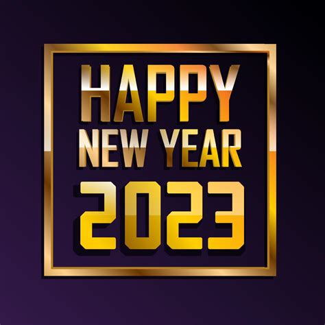 Happy New Year 2023 - New Year Shining background with gold color and glitter, elegant design ...