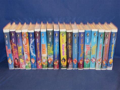 Walt Disney “BLACK DIAMOND” Classics Collection Set of 18 VHS Tapes | The great mouse detective ...