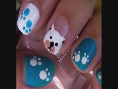 12 Cute Animal Nail Art Designs - Pretty Designs | Dog nail art, Paw print nails, Animal nails