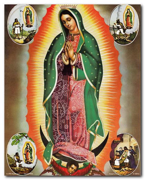 Virgin Mary Our Lady Of Guadalupe Mexican la virgen de Art Print Poster ...