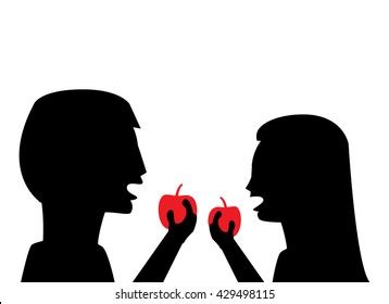 Adam Eve Silhouette Images, Stock Photos & Vectors | Shutterstock