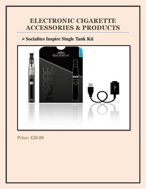 Electronic Cigarette Accessories & Products in UK by Socialites Zero ...