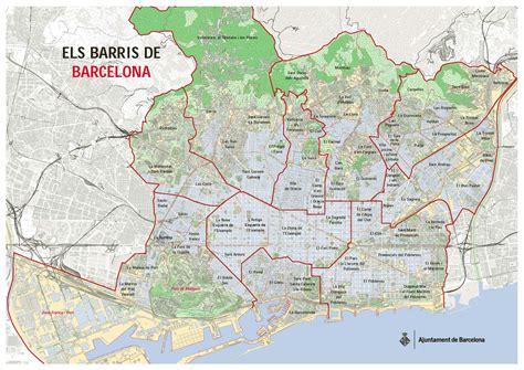 Bolsa paraguas Maniobra mapa barrios barcelona capital por ciento vestir papi