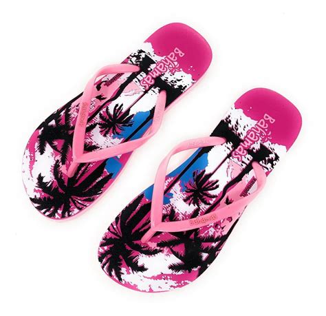 Bahamas Beach Flip Flops Sandals Slippers for Women with Summer Prints ...