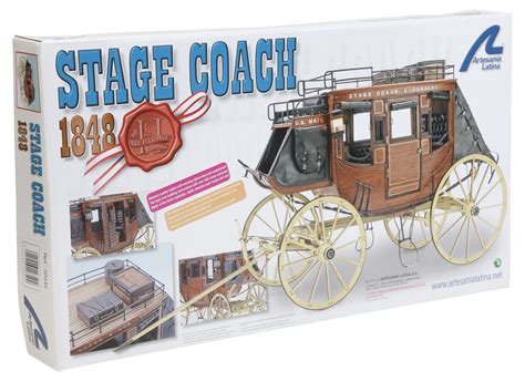 Wooden Model Kit: Stage Coach 1848 1/10: Amazon.co.uk: Toys & Games