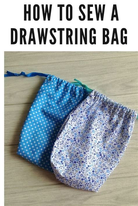 How to Make a Drawstring Bag ( Easy Sewing Project) | Easy sewing, Sewing gifts, Diy sewing ...