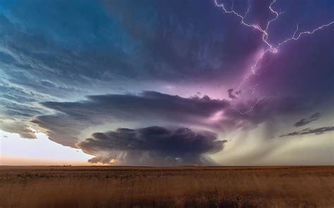 Lightning Landscape Nature Storm clouds rain thunder wallpaper | nature in 2019 | Storm pictures ...