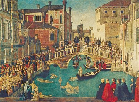 Miracle of the True Cross at the Bridge of San Lorenzo | painting by ...