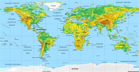 Mapa Fisico Del Mundo Con Nombres En Español Online | innoem.eng.psu.ac.th