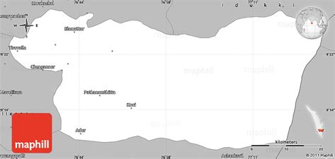 Gray Simple Map of Pathanamthitta