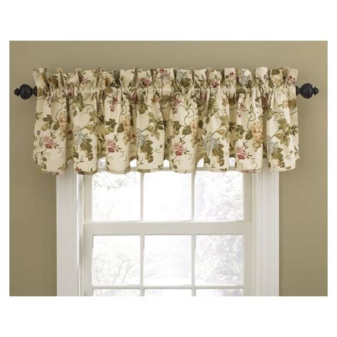 Shop Waverly 15-in L Cameo Home Classics Scalloped Valance at Lowes.com | Window valance ...