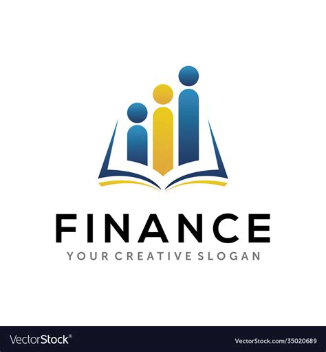 Finance logo business and accounting logo design Vector Image