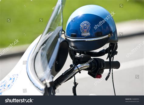 Us Police Motorcycle Helmet Stock Photo 54888955 : Shutterstock