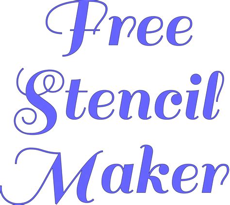 "Free Stencil Maker" stencil. Print, customize, or make your own free at RapidResizer.com # ...