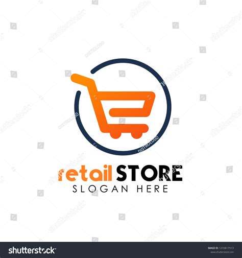 Retail Store Logo Design Template Shopping Stock Vector (Royalty Free ...