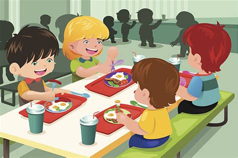 Royalty Free School Cafeteria Clip Art, Vector Images & Illustrations - iStock