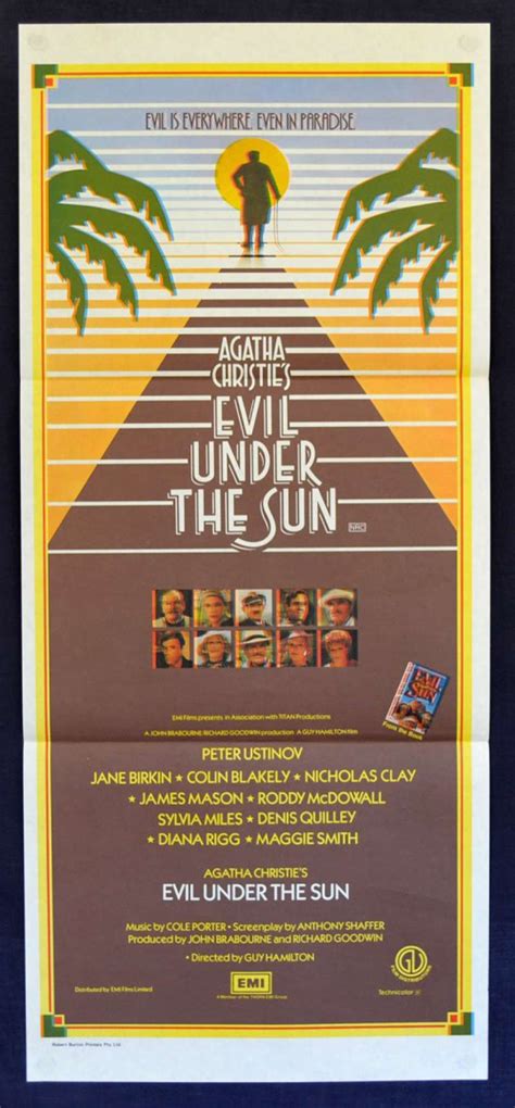 All About Movies - Evil Under The Sun poster Daybill Agatha Christie Peter Ustinov