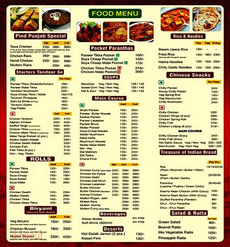 Menu of Pind Punjab, Near Malabar Jewellers, Dwarka,Delhi | Dineout