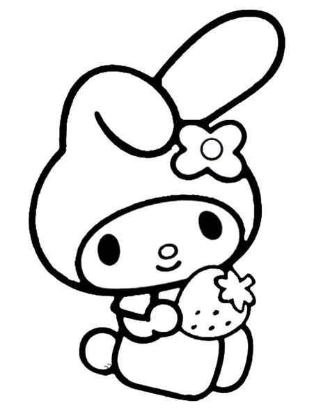 Kuromi And My Melody Coloring Pages - Coloring Home