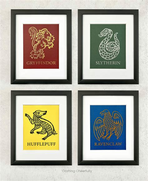 DIY Harry Potter Wall Art with Your Cricut - Crafting Cheerfully