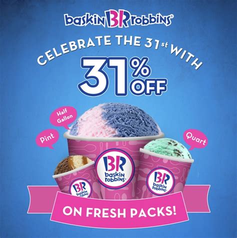 31% off for Baskin-Robbins’ 31 flavors - It's Me, Gracee