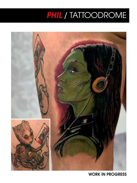 #gamora #marvel #tattoo | Tätowierungen