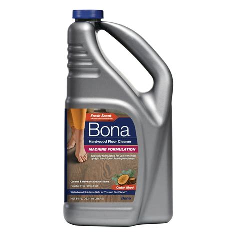 Bona Hardwood Floor Cleaner with Cedar Wood Scent, Hard-Floor Cleaning Machine Formulation ...