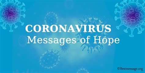 Coronavirus Messages of Hope, COVID-19 Wishes Message