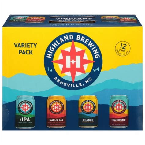 Highland Brewing Company Variety Pack Beer, 12 cans / 12 fl oz - Kroger