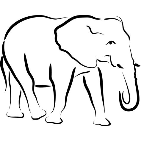 Elephant Outline - ClipArt Best