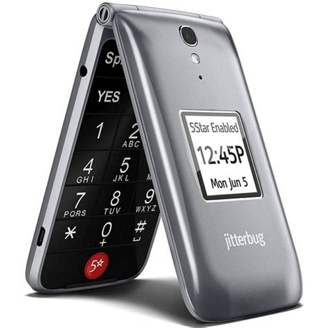 GreatCall Jitterbug Easy-to-Use Cell Phone for Seniors, Graphite ...