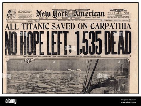 Titanic Newspaper