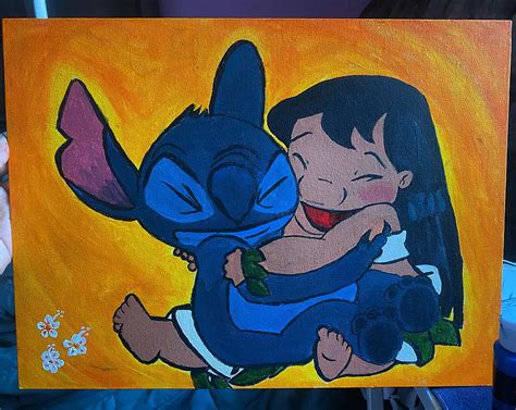 Disney Lilo and Stitch Painting by Jayda Maria - Fine Art America