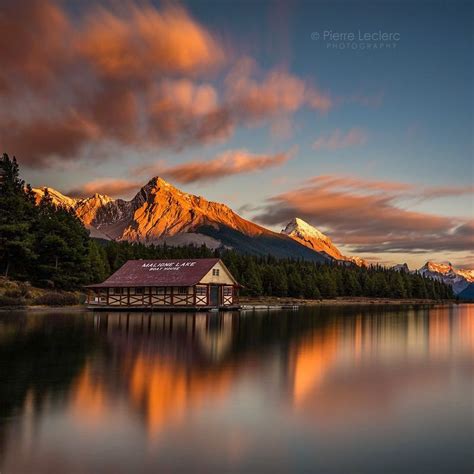 Dramatic Sunset at Maligne Lake | Maligne lake, Lake, Sunset