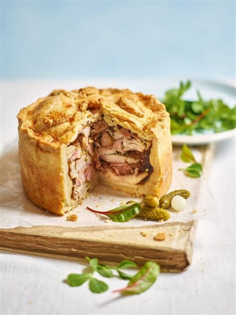 Chicken and smoked ham pie recipe | delicious. magazine