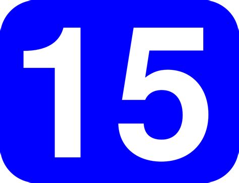 Free vector graphic: Number, 15, Rounded, Rectangle - Free Image on ...