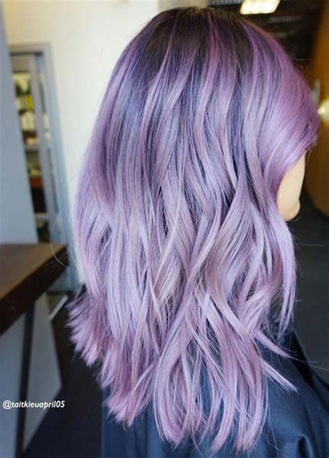 Lovely Purple & Lavender Hair Colors in Balayage and Ombre Lavender Hair Colors, Lilac Hair ...