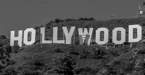 Hollywood Sign in the Hills of Hollywood - CALIFORNIA, USA - MARCH 18 ...