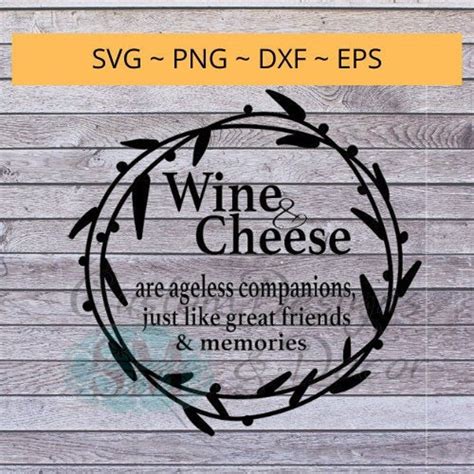 Wine & Cheese Charcuterie Board, Cheese Board, Grazing Board Design, Svg File Quote - Etsy ...