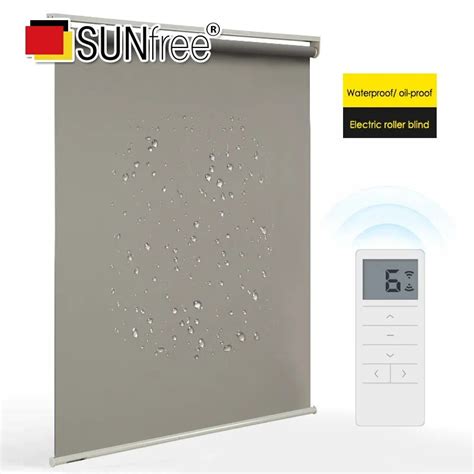 Sunfree-intelligent-Electric-roller-blinds-DC-5V-wireless-lithium-battery-Oilproof-waterproof ...