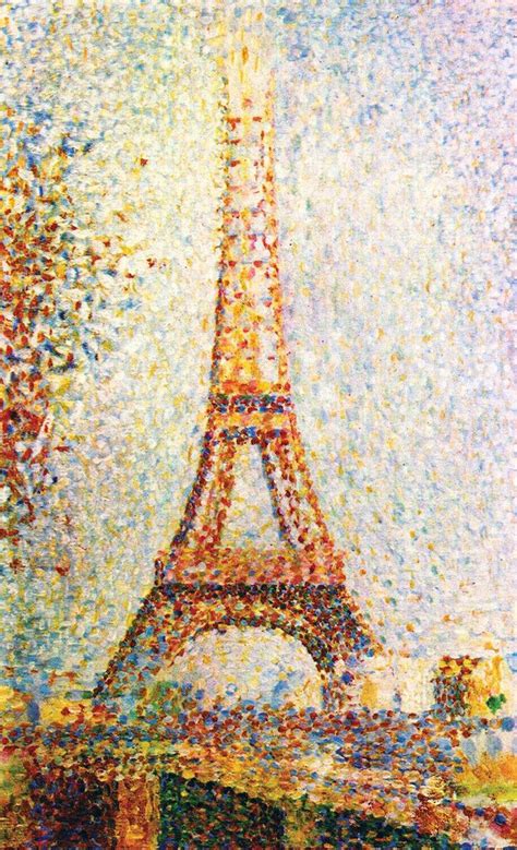 Eiffel Tower by Georges Seurat (1898). | Georges seurat, Seurat, Fine art