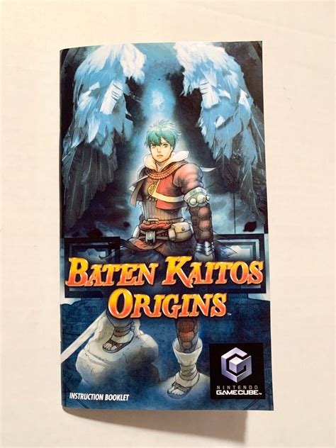 Baten Kaitos Origins Gamecube Reproduction Manual Instruction Booklet Nintendo - Etsy