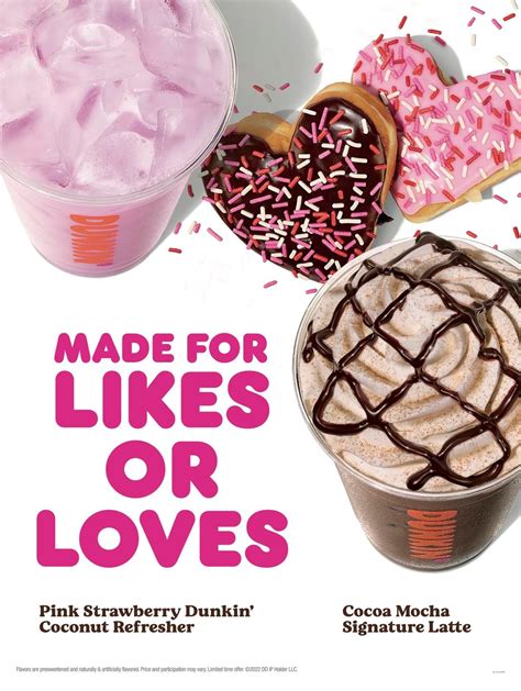 Dunkin' Unveils Valentine's Day Lineup With New Drinks and Donuts