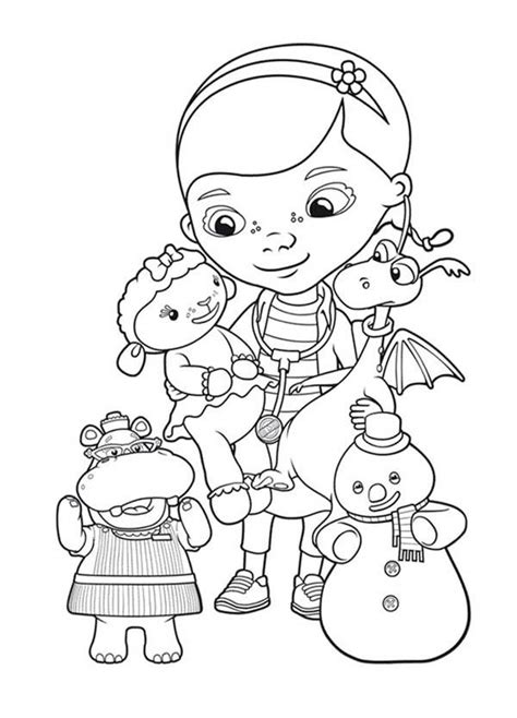 Doc McStuffins Toy Hospital Coloring Pages | Doc mcstuffins coloring pages, Disney coloring ...